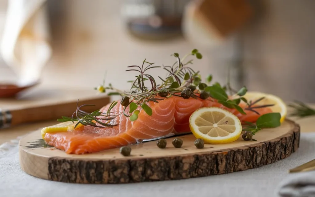 a-photo-of-a-smoked-salmon-dish-elegantly-presente- smoked salmon recipes