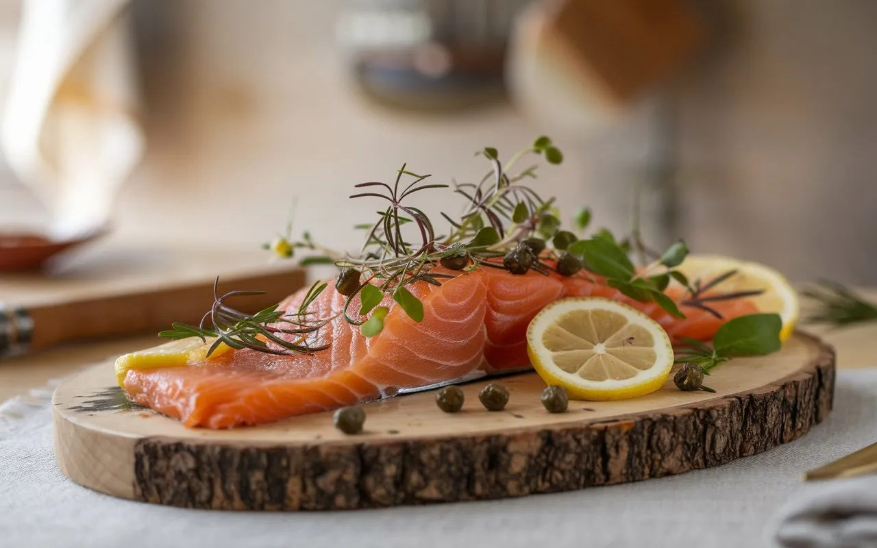 a-photo-of-a-smoked-salmon-dish-elegantly-presente- smoked salmon recipes