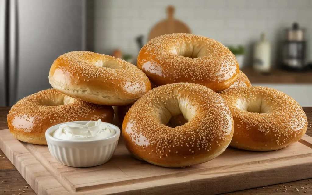 a-realistic-image-of-freshly-baked-sourdough-bagel sourdough bagel recipe