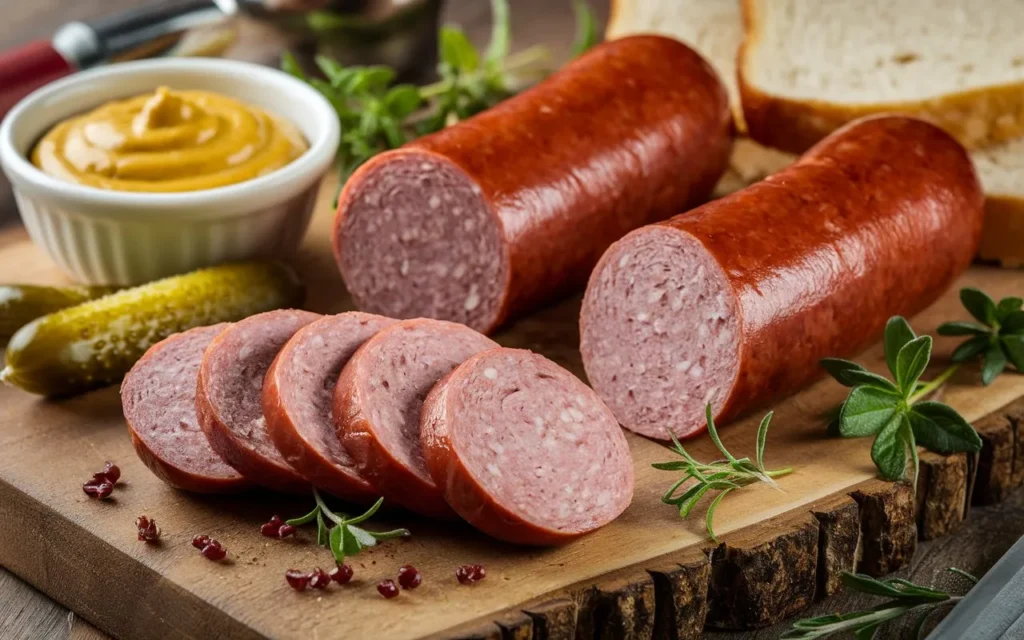 a-realistic-image-of-sliced-polish-sausages recipes