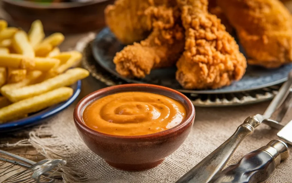 cane's sauce recipe a-small-bowl-of-a-creamy-dipping-sauce