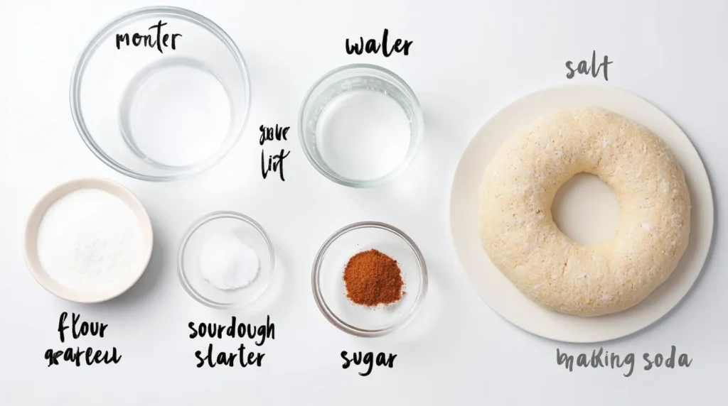create_a_realistic_image_showcasing_ingredients_for_a_sourdough_bagel_recipe_including_flour_water