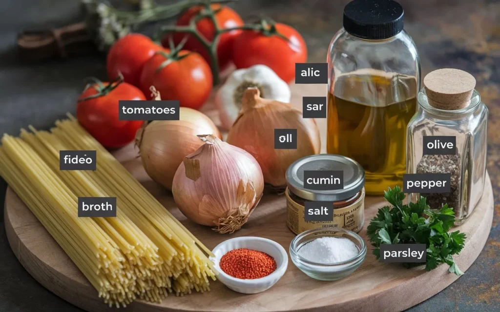 fideo recipe ingredients