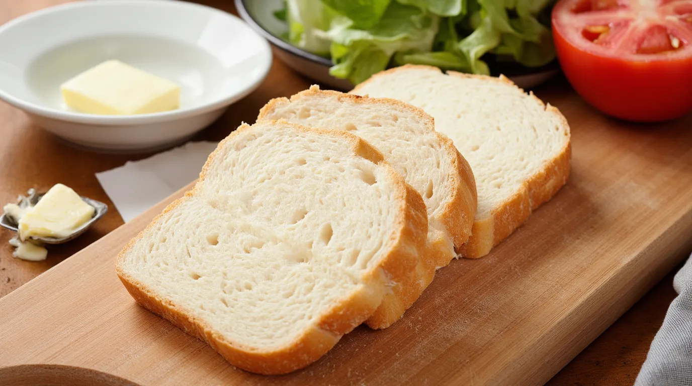 sandwich bread recipe close-up_of_freshly_baked_sandwich_bread_on_a_wooden_cutting_board_sliced_to_show_fluffy_texture